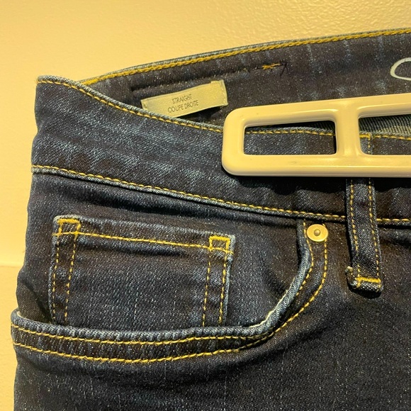 Calvin Klein boot cut jeans, size 31x32 dark wash, like new - Picture 7 of 10